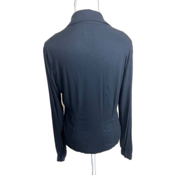 Flax Black Button Down Shirt - Picture 2 of 5